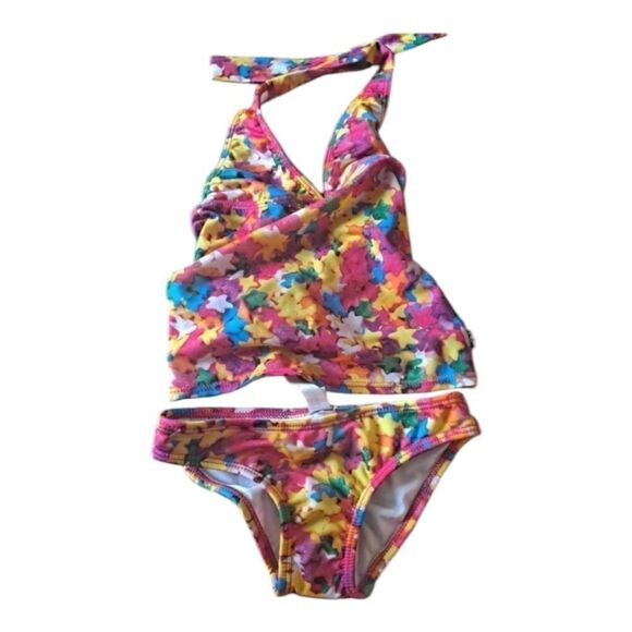 Terez size 2 Little Girls 2 Piece Stars Halter  Top Bottom Set.  NWT - Picture 1 of 3